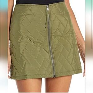Steve Madden Women’s‎ 6 Olive Quilted Mini Skirt Puffer Full Zip
